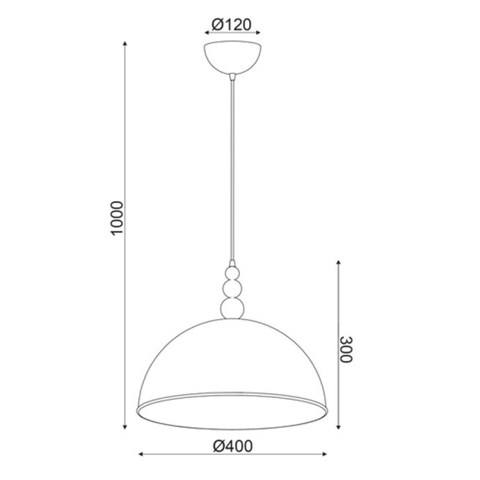 ΦΩΤΙΣΤΙΚΟ ΚΡΕΜΑΣΤΟ Φ40x100Υcm ΜΕΤΑΛΛΙΚΟ ΛΕΥΚΟ MARBLE/ΧΑΛΚΙΝΟ DCR171183P