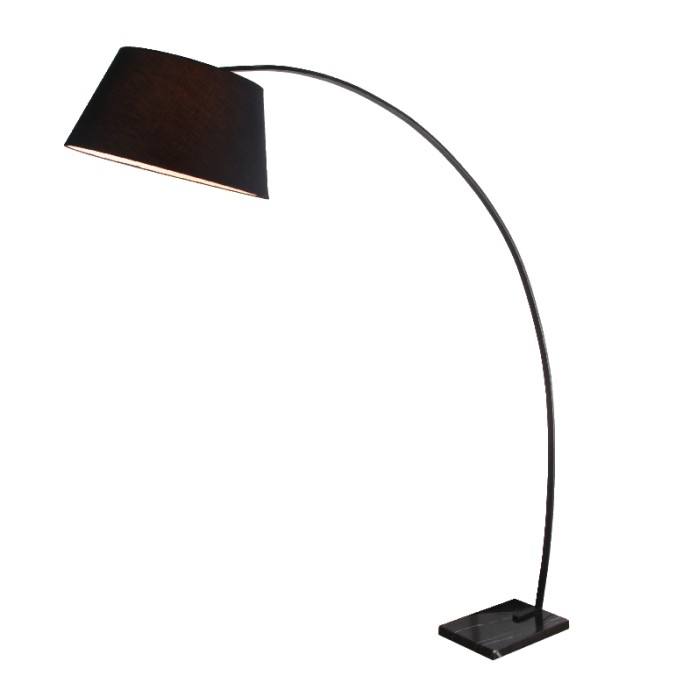 ΦΩΤΙΣΤΙΚΟ ΔΑΠΕΔΟΥ Φ50x165Bx190Ycm ΜΕΤΑΛΛΙΚΟ ΜΑΥΡΟ/ΚΑΠΕΛΟ ΥΦΑΣΜΑ ΜΑΥΡΟ/ΒΑΣΗ ΜΑΡΜΑΡΟ ΜΑΥΡΟ MF11185BK