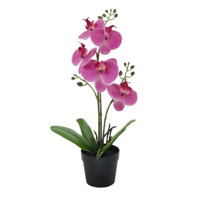 ORCHID 2 ΤΕΧΝΗΤΟ ΦΥΤΟ PE/PP PEVA ΜΩΒ ΠΡΑΣΙΝΟ H35cm