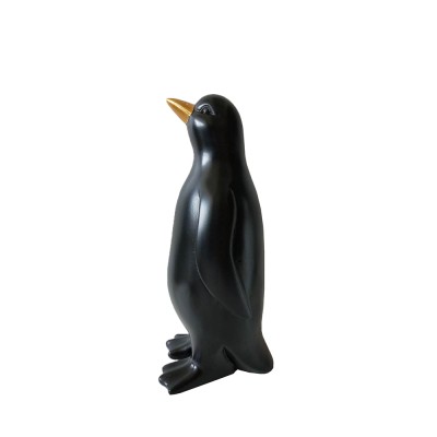 PENGUIN DECO ΠΙΝΓΚΟΥΙΝΟΣ POLYRESIN ΜΑΥΡΟ ΧΡΥΣΟ 13x12,5xH29cm