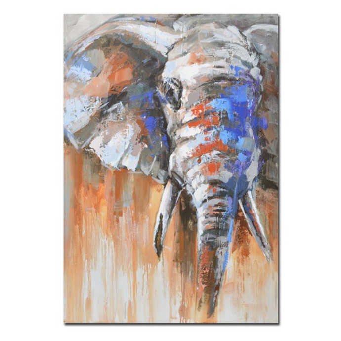 ELEFANT IN COLOR ΠΙΝΑΚΑΣ ΚΑΜΒΑΣ ΠΟΛΥΧΡΩΜΟ ΞΥΛΟ 90x120xH3cm