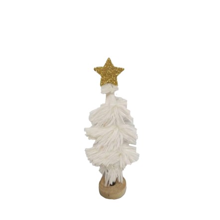 XMAS FUZZY ΔΕΝΤΡΟ PINEWOOD ΛΕΥΚΟ D6xH28cm