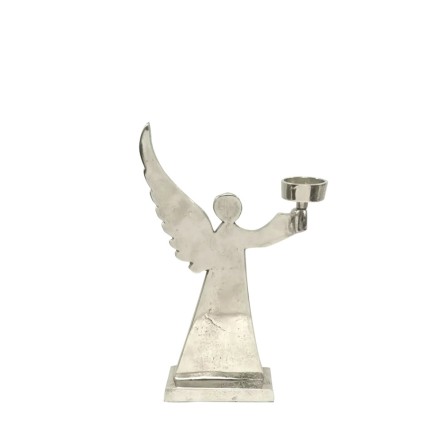 XMAS ARGENT ANGEL 5 ΔΙΑΚΟΣΜΗΤΙΚΟ ΑΛΟΥΜΙΝΙΟ ΑΣΗΜΙ 16x5,5xH26,5cm