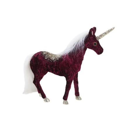 XMAS UNICORN POLYFOAM ΜΠΟΡΝΤΩ ΛΕΥΚΟ ΧΡΥΣΟ 42x9,5xH33cm