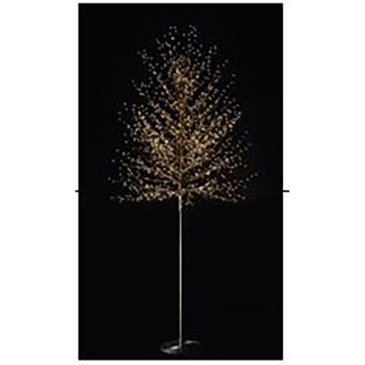 XMAS GLOW FLARE 180 LED ΔΕΝΤΡΟ ΘΕΡΜΟ ΦΩΣ COPPER PVC ΜΑΥΡΟ D40xH180cm