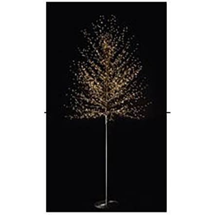 XMAS GLOW FLARE 180 LED ΔΕΝΤΡΟ ΘΕΡΜΟ ΦΩΣ COPPER PVC ΜΑΥΡΟ D40xH180cm