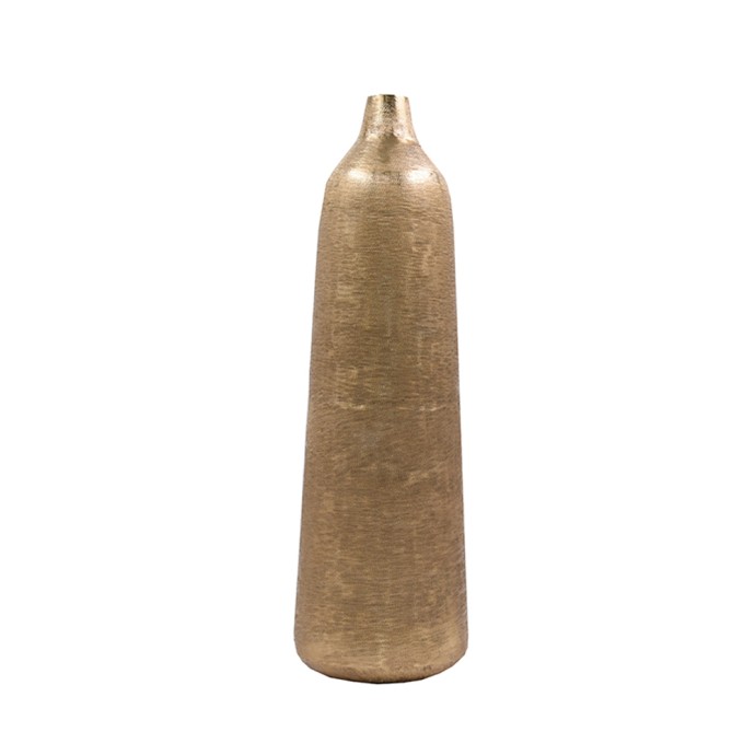 BOTELLA ΒΑΖΟ ΑΛΟΥΜΙΝΙΟ ΧΡΥΣΟ D15xH51cm