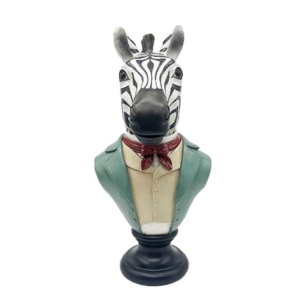 SENIOR ZEBRA DECO ΖΕΒΡΑ POLYRESIN ΠΟΛΥΧΡΩΜΟ 21x19xH39,3cm