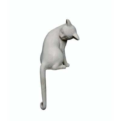 SITTING CAT DECO ΓΑΤΑ ΤΕΧΝΗΤΗ ΠΕΤΡΑ ΜΠΕΖ 34x29xH80cm