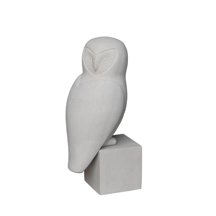 WISE OWL DECO ΚΟΥΚΟΥΒΑΓΙΑ ΤΕΧΝΗΤΗ ΠΕΤΡΑ ΜΠΕΖ 27x24xH67cm