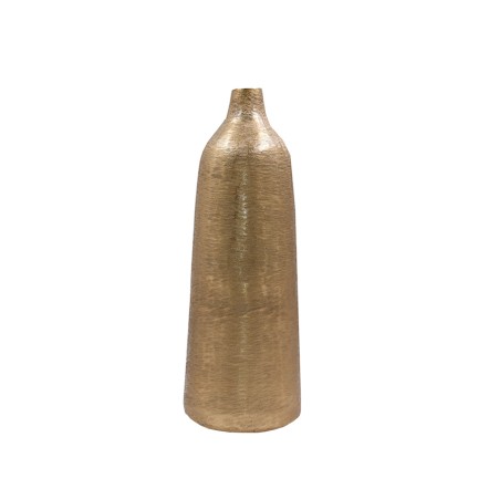 BOTELLA ΒΑΖΟ ΑΛΟΥΜΙΝΙΟ ΧΡΥΣΟ 14x14xH40cm