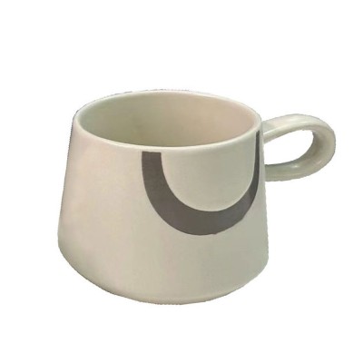 SCANDI B ΚΟΥΠΑ NEW BONE CHINA ΛΕΥΚΟ ΓΚΡΙ ΑΝΟΙΧΤΟ D8xH8cm