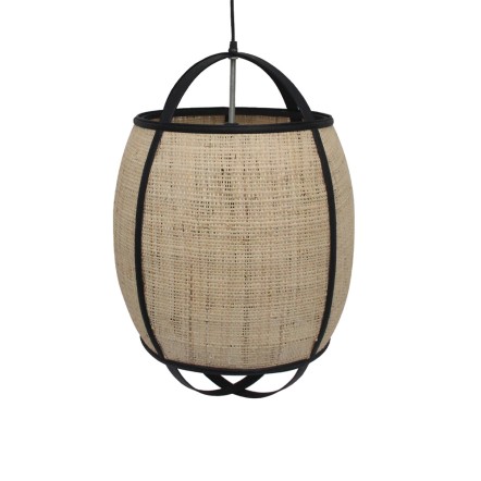 NUBIA ΦΩΤΙΣΤΙΚΟ ΟΡΟΦΗΣ ΣΧΟΙΝΙ BAMBOO ΦΥΣΙΚΟ ΜΑΥΡΟ 38,5x38,5xH55cm