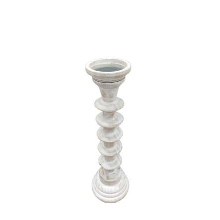 SIKINOS ΚΗΡΟΠΗΓΙΟ 13x13x42 ΞΥΛΟ ΕΛΑΤΟ WHITE WASHED