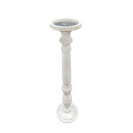 SIKINOS ΚΗΡΟΠΗΓΙΟ 20x20x82 MDF WHITE WASHED
