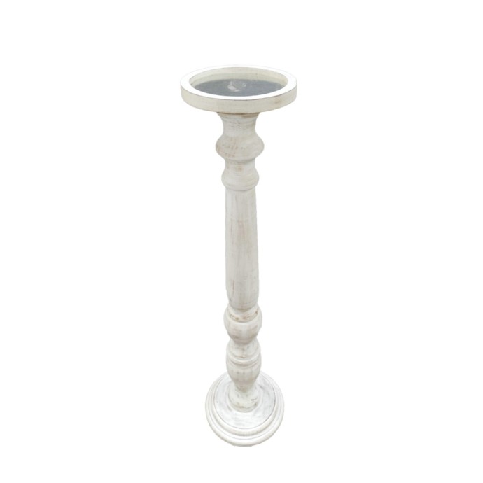 SIKINOS ΚΗΡΟΠΗΓΙΟ 20x20x82 MDF WHITE WASHED