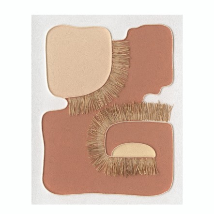BOHO STYLE ΠΙΝΑΚΑΣ ΔΙΑΚΟΣΜΗΣΗΣ 80x100x4 ΚΑΜΒΑΣ TERRACOTTA ΞΥΛΟ