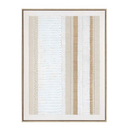EVIK SAND ΠΙΝΑΚΑΣ ΔΙΑΚΟΣΜΗΣΗΣ 60x80x4 ΚΑΜΒΑΣ ΛΕΥΚΟ ΜΠΕΖ ΞΥΛΟ ΦΥΣΙΚΟ