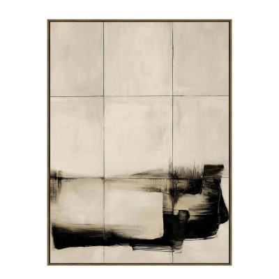 SHIFTING REALITIES ΠΙΝΑΚΑΣ ΔΙΑΚΟΣΜΗΤΙΚΟΣ ΜΕ ΚΟΡΝΙΖΑ 90x120x4 ΚΑΜΒΑΣ ΜΠΕΖ ΜΑΥΡΟ PP