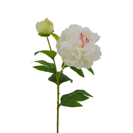 PEONY ΛΟΥΛΟΥΔΙ ΤΕΧΝΗΤΟ 67 POLYESTER ΛΕΥΚΟ ΡΟΖ ΠΡΑΣΙΝΟ