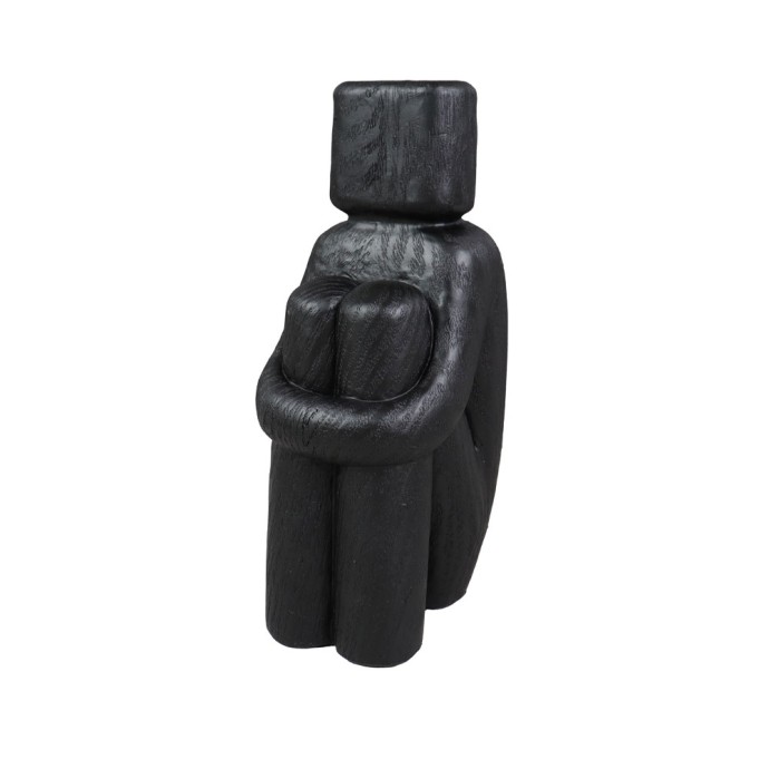 SEDUTO.III ΔΙΑΚΟΣΜΗΤΙΚΟ ΣΩΜΑ 9.5x7.5x20 POLYRESIN ΜΑΥΡΟ