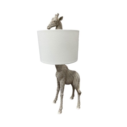GIRAFFA ΦΩΤΙΣΤΙΚΟ ΕΠΙΤΡΑΠΕΖΙΟ 30x26x68 POLYRESIN ΦΥΣΙΚΟ ΥΦΑΣΜΑ