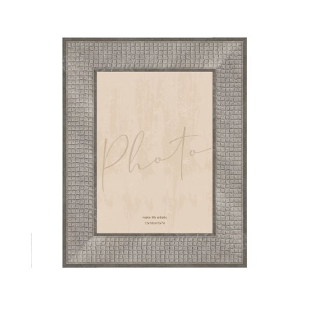 ESTRAZZO ΚΟΡΝΙΖΑ 18.6x1.4x23.7 POLYRESIN ΓΚΡΙ ΣΚΟΥΡΟ ΓΥΑΛΙ