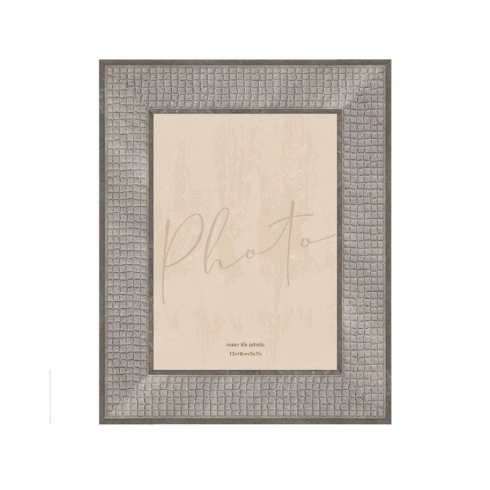 ESTRAZZO ΚΟΡΝΙΖΑ 18.6x1.4x23.7 POLYRESIN ΓΚΡΙ ΣΚΟΥΡΟ ΓΥΑΛΙ