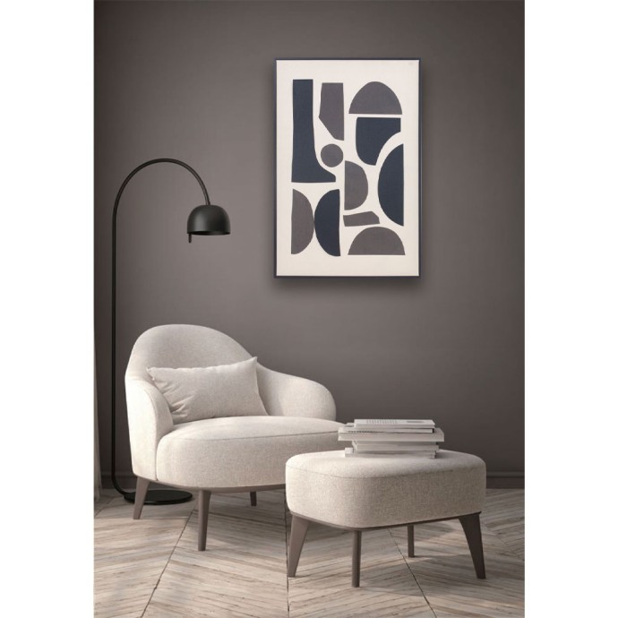 POSITIVE VIBES ΠΙΝΑΚΑΣ ΔΙΑΚΟΣΜΗΣΗΣ 60x90x4 ΛΙΝΟ ΛΕΥΚΟ ΜΑΥΡΟ ΞΥΛΟ ΜΑΥΡΟ