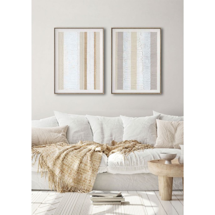 EVIK SAND ΠΙΝΑΚΑΣ ΔΙΑΚΟΣΜΗΣΗΣ 60x80x4 ΚΑΜΒΑΣ ΛΕΥΚΟ ΜΠΕΖ ΞΥΛΟ ΦΥΣΙΚΟ