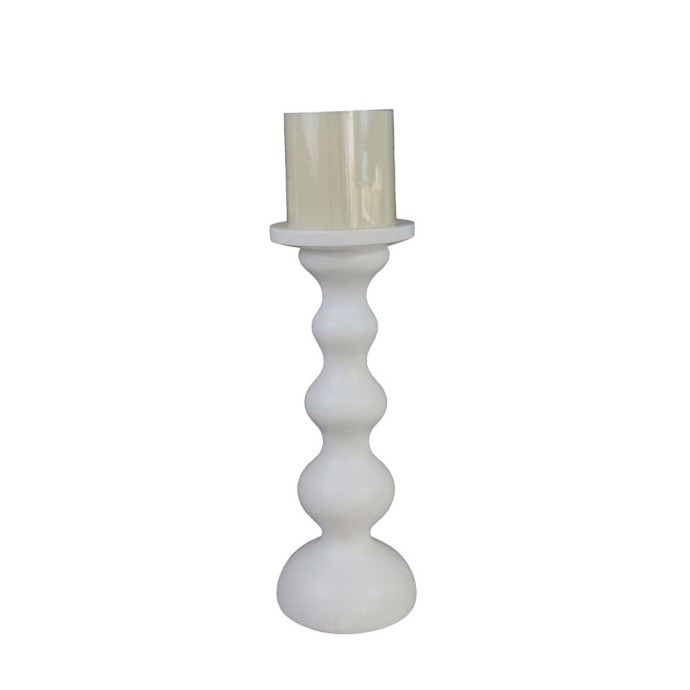 CADENA ΔΙΑΚΟΣΜΗΤΙΚΟ ΚΗΡΟΠΗΓΙΟ 11x11x29 POLYRESIN ΛΕΥΚΟ