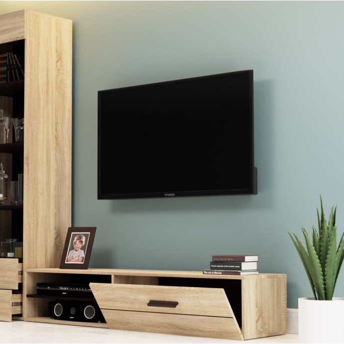 SOLO TV STAND 163x41x38cm SONOMA/WENGE