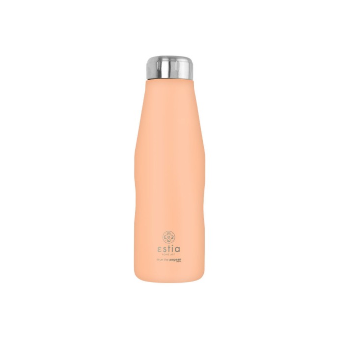 ESTIA ΘΕΡΜΟΣ TRAVEL FLASK SAVE THE AEGEAN 500ml PEACH FUZZ