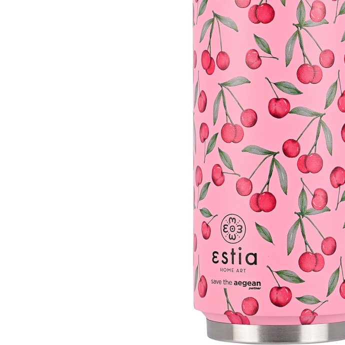 ΘΕΡΜΟΣ TRAVEL CUP SAVE THE AEGEAN 500ml CHERRY ROSE