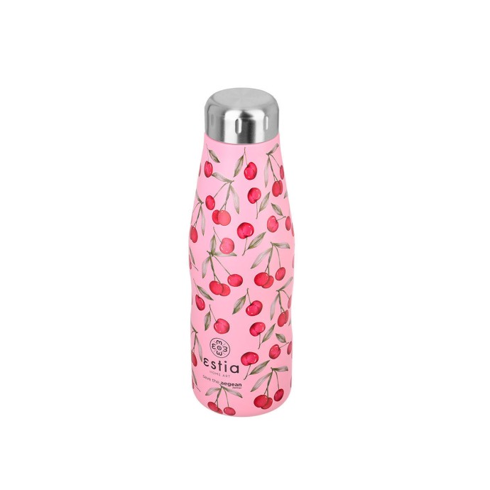 ΘΕΡΜΟΣ TRAVEL FLASK SAVE THE AEGEAN 500ml CHERRY ROSE