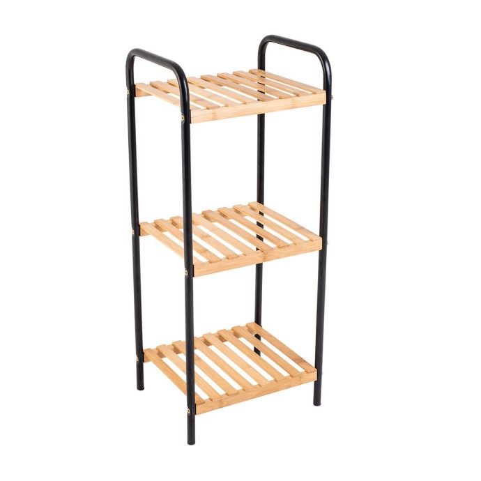 ΡΑΦΙΕΡΑ ΕΠΙΔΑΠΕΔΙΑ BAMBOO ESSENTIALS ΜΕ ΜΕΤΑΛΛΙΚΗ ΒΑΣΗ 30x26x75cm 3 ΕΠΙΠΕΔΩΝ