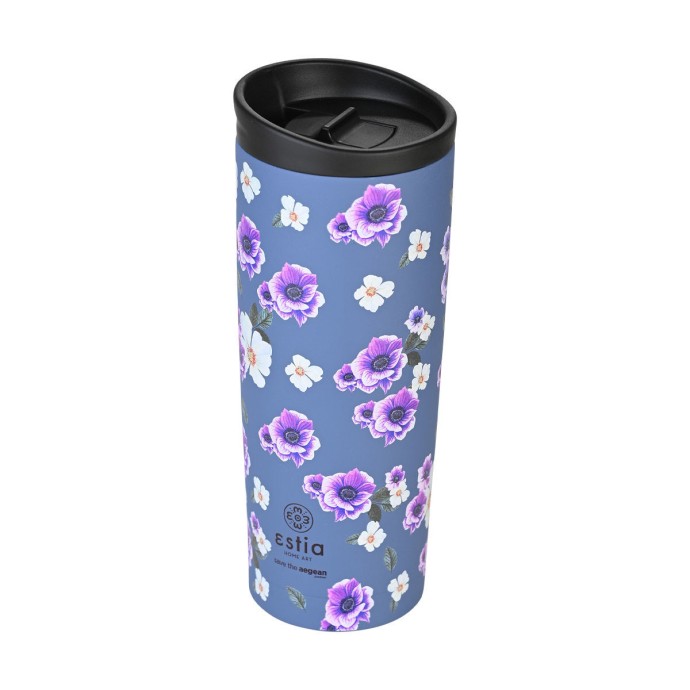 ΘΕΡΜΟΣ TRAVEL MUG SAVE THE AEGEAN 450ml GARDEN BLUE