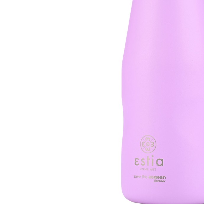 ESTIA ΘΕΡΜΟΣ TRAVEL FLASK SAVE THE AEGEAN 350ml LAVENDER PURPLE