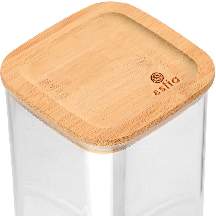 ESTIA ΔΟΧΕΙΟ ΑΠΟΘΗΚΕΥΣΗΣ BAMBOO ESSENTIALS ΠΛΑΣΤΙΚΟ 1200ml ΣΤΟΙΒΑΖΟΜΕΝΟ