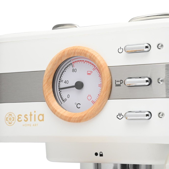 ESTIA ΜΗΧΑΝΗ ESPRESSO OAK 950w 15 bar 1.2lt ΛΕΥΚΗ