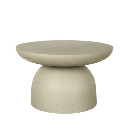 PEBBLE COFFEE TABLE WARM GREY 70x70xH42cm