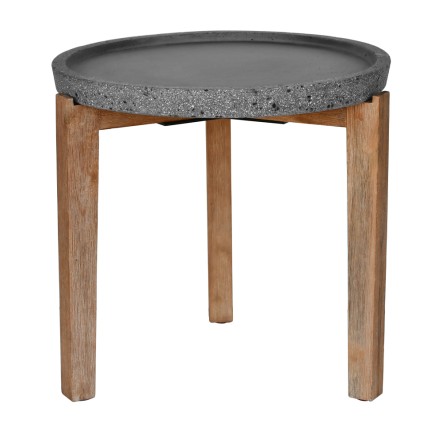 ORRIN COFFEE TABLE ΑΝΘΡΑΚΙ ΦΥΣΙΚΟ 53x53xH48cm