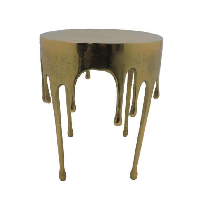 DROP SIDE TABLE ΧΡΥΣΟ 34,25x34,25xH44,5cm