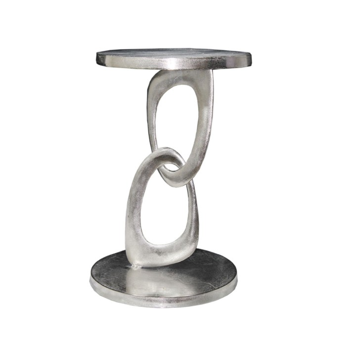 INFINI SIDE TABLE ΑΣΗΜΙ 40x40xH60cm