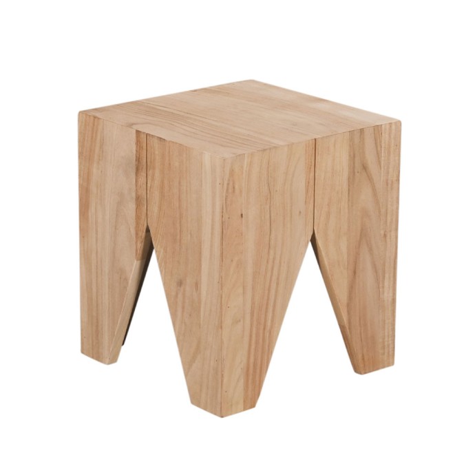 EMIR SIDE TABLE ΦΥΣΙΚΟ 40x40xH45cm