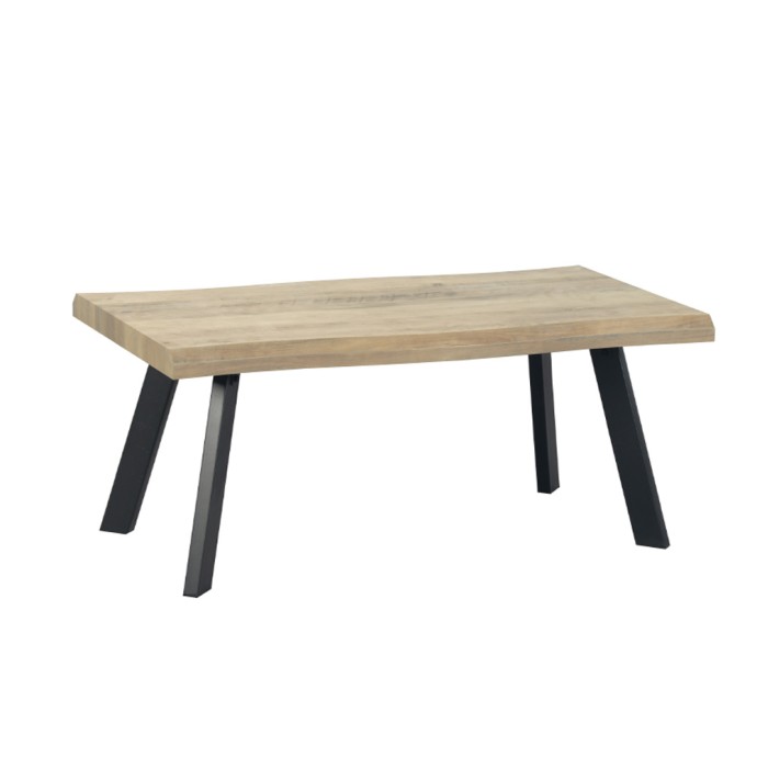 BRICK-URBAN COFFEE TABLE ΦΥΣΙΚΟ ΜΑΥΡΟ 110x60xH45cm