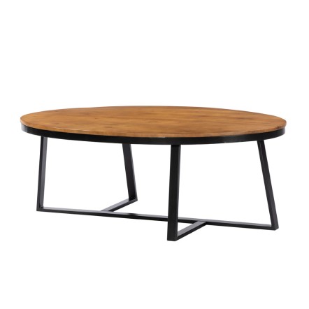 OVO COFFEE TABLE 121x71xH44cm ΚΑΡΥΔΙ ΜΑΥΡΟ