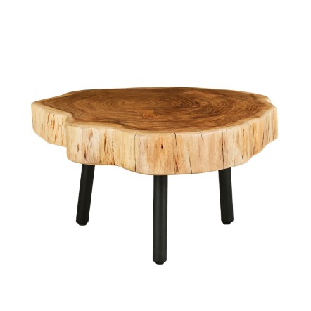 RAW COFFEE TABLE 80x80xH40cm ΦΥΣΙΚΟ 