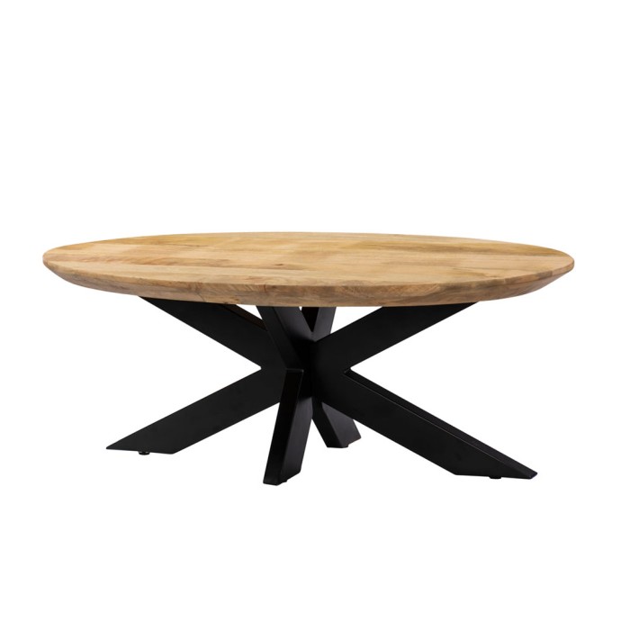 SKORPIO COFFEE TABLE 120x60xH45cm ΚΑΡΥΔΙ ΜΑΥΡΟ 