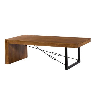 WIRE COFFEE TABLE ΚΑΡΥΔΙ ΜΑΥΡΟ 120x60xH40cm